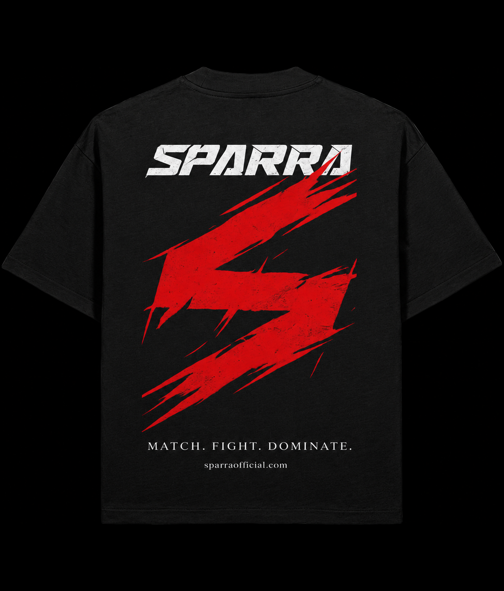Match. Fight. Dominate. Oversized T-Shirt — back