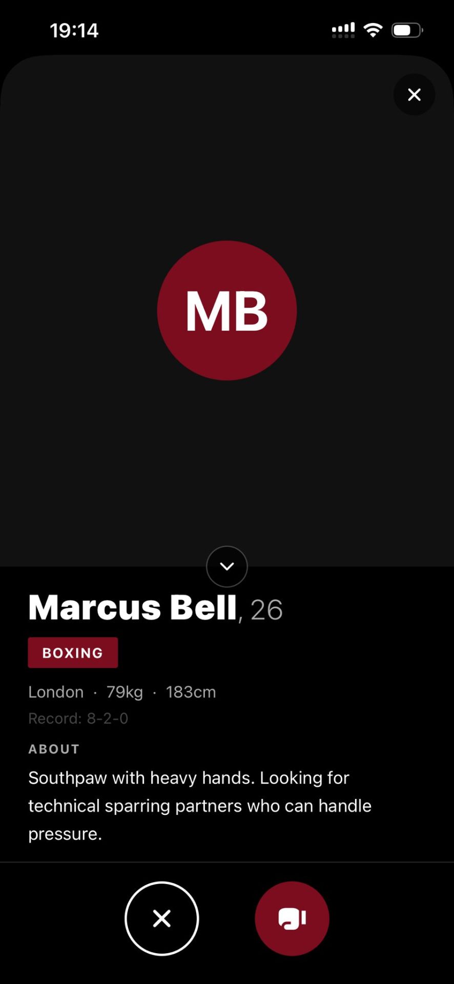 Fighter profile